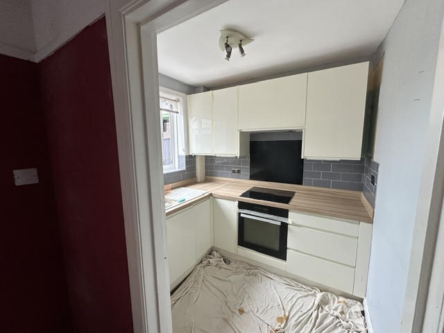 Showing progress through the renovation