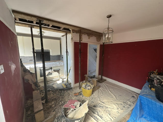 Beginning of construction work